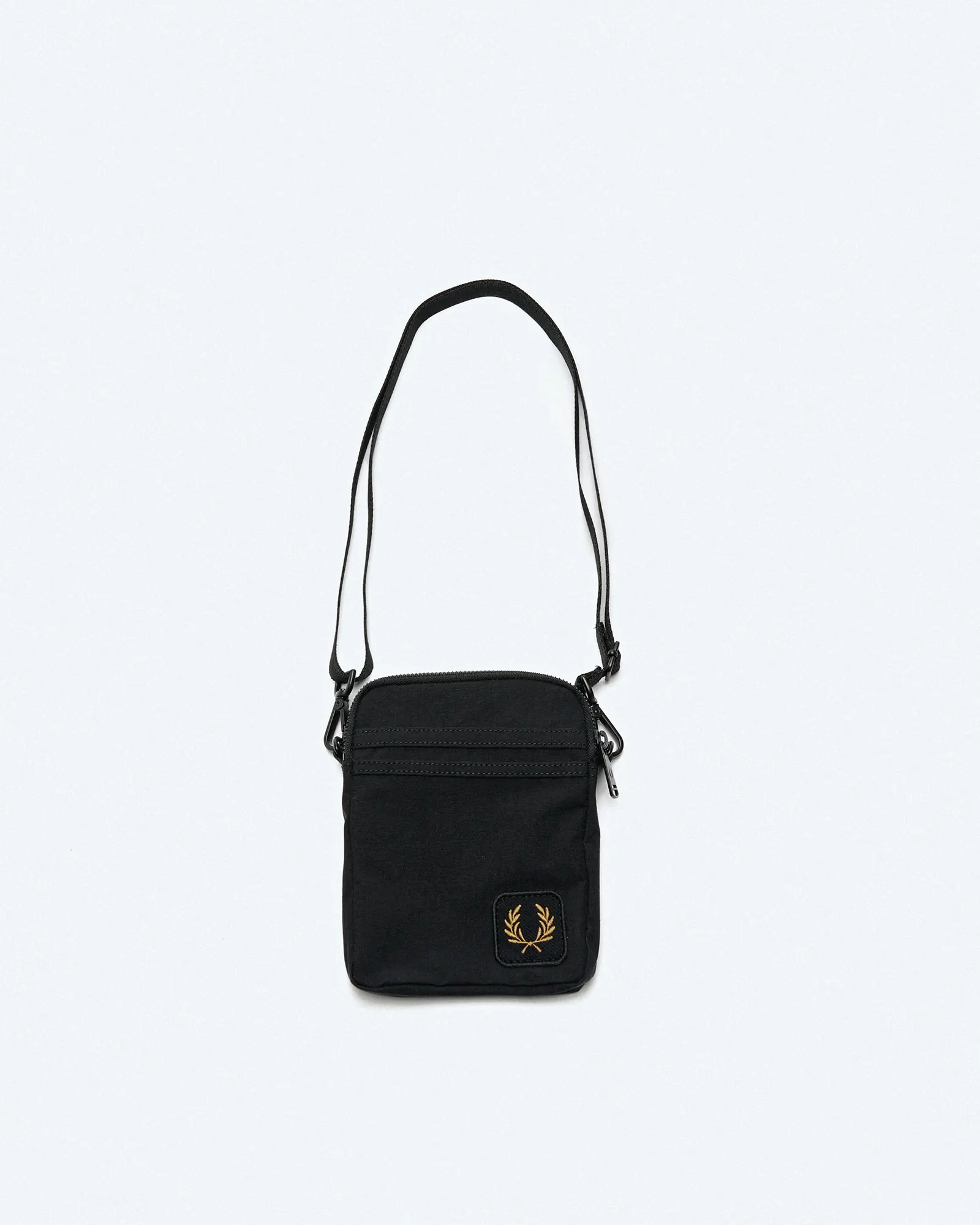 Fred Perry Nylon Badge Small Side Bag Black