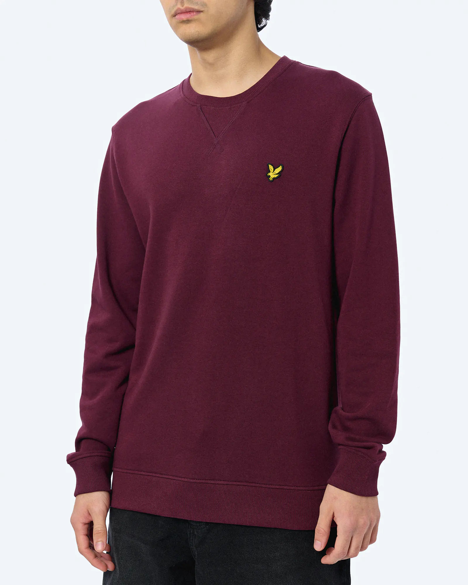 Lyle Scott Crew Neck Sweatshirt Burgundy