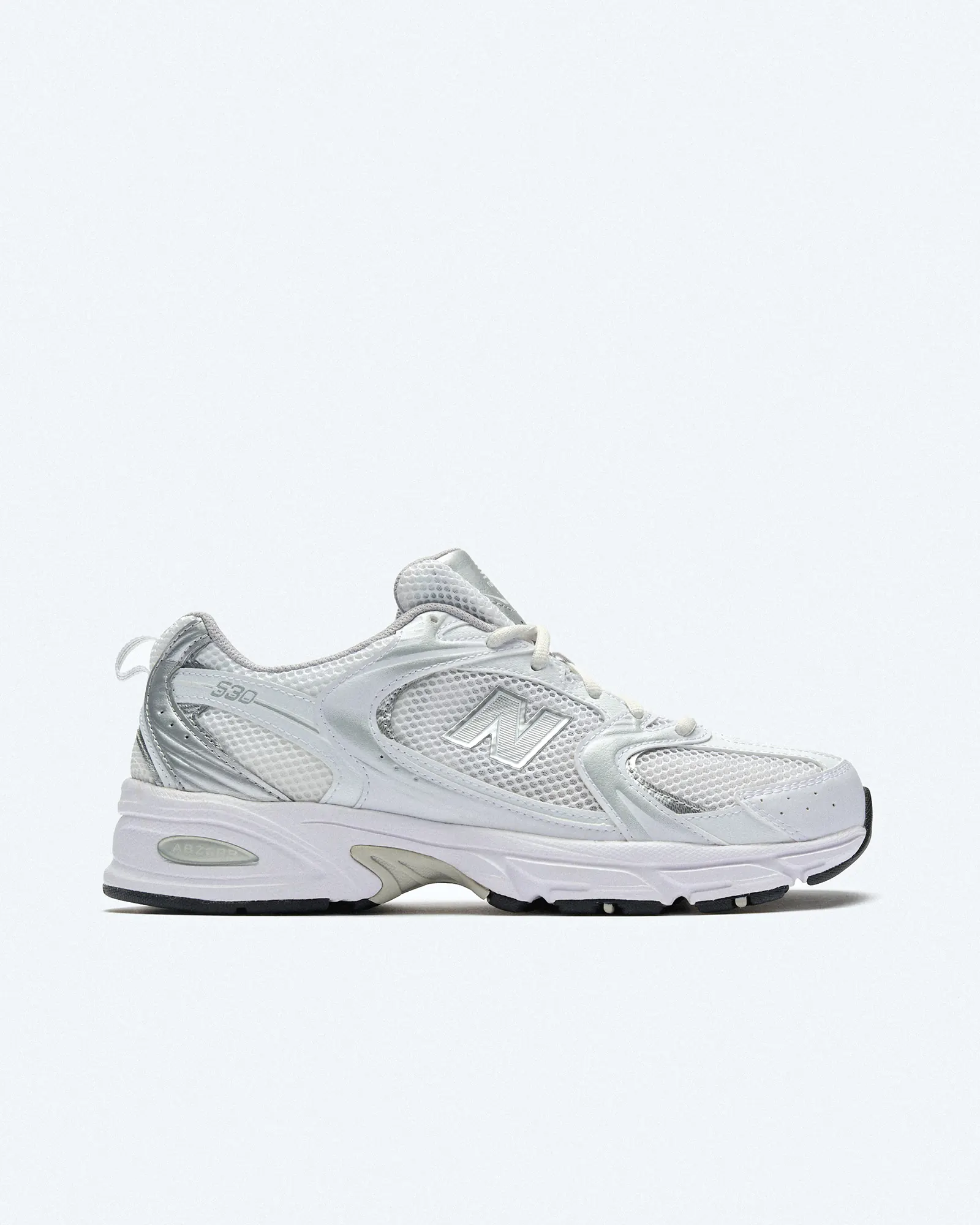 New Balance MR530 Running Sneaker White/Silver Metallic New Balance MR530 Running Sneaker White/Silver Metallic