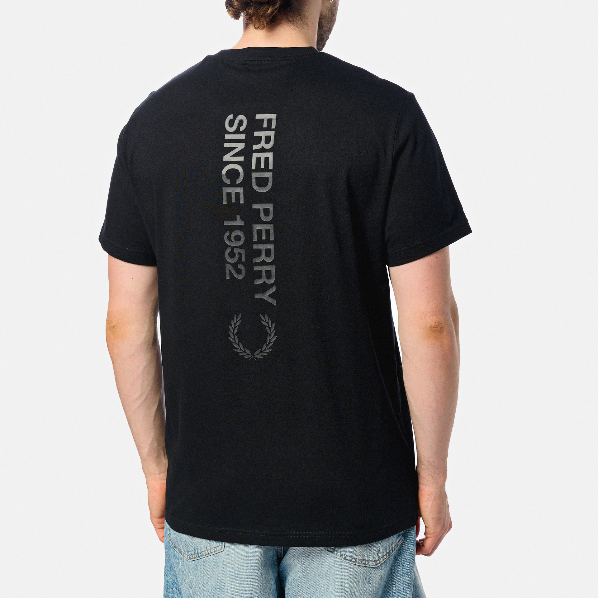 Fred Perry Bold Branding T-Shirt Black