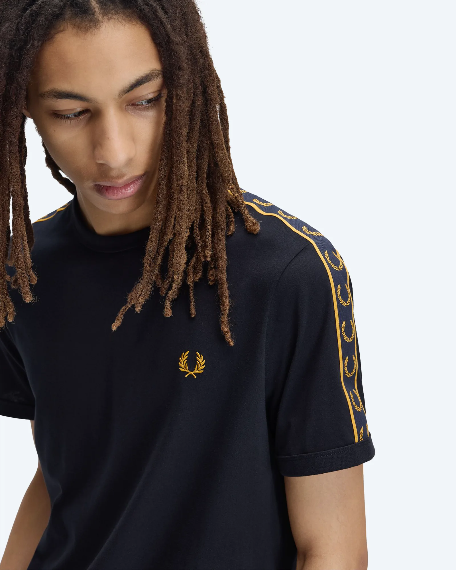 Contrast Tape Ringer T-Shirt Sport Navy