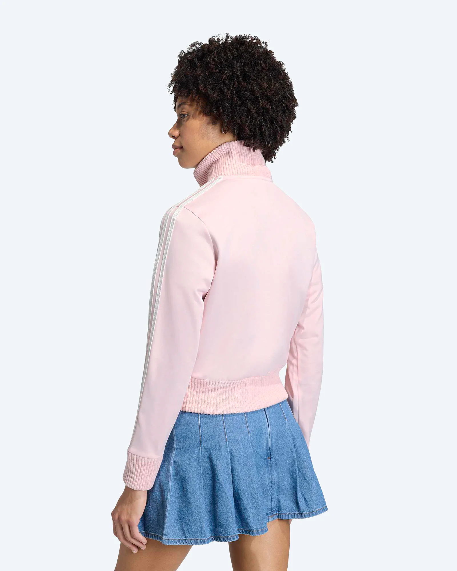Firebird Knitted Track Top Sandy Pink