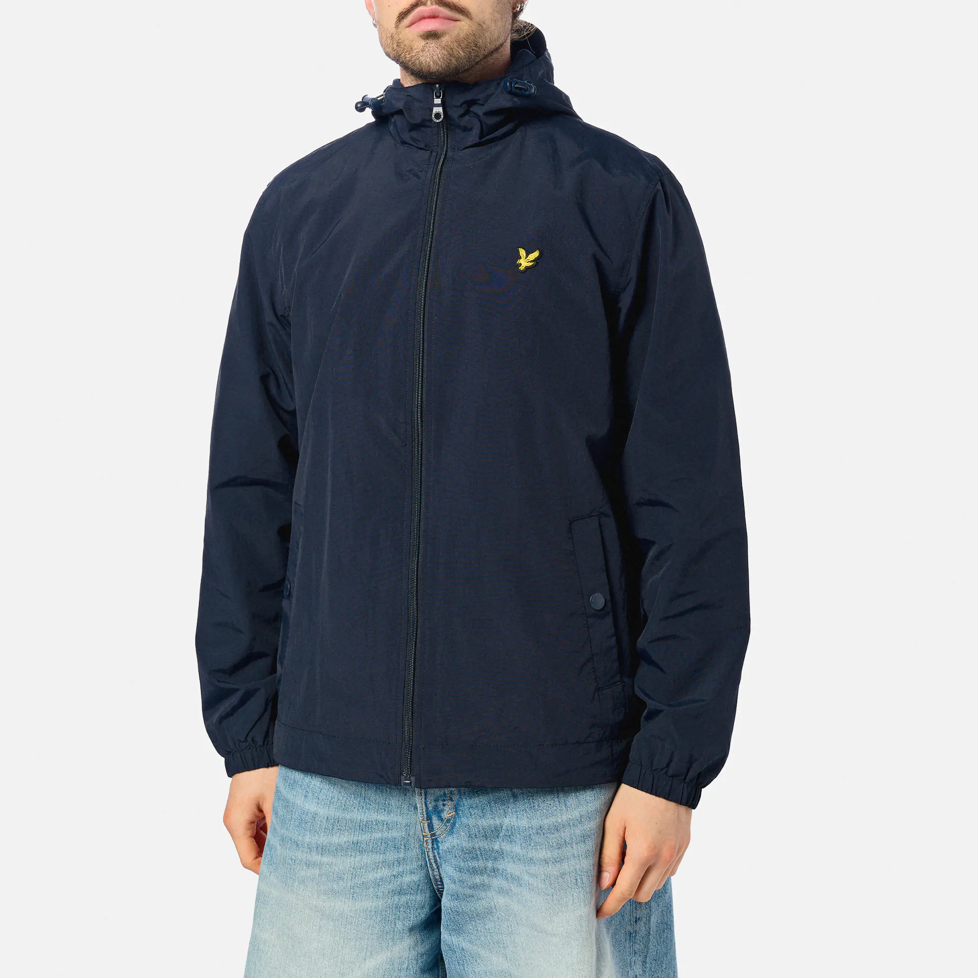 Lyle & Scott Zip Through Hooded Jacket Dark Navy