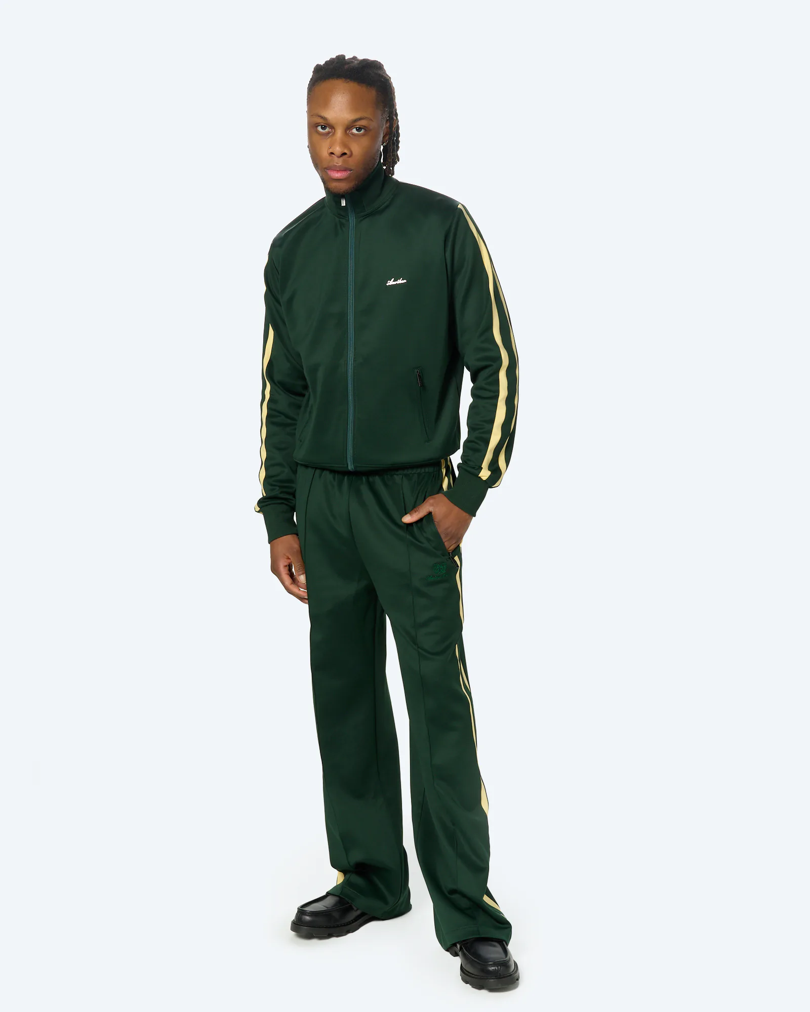 Another Cotton Everyday Regular Track Jacket Green