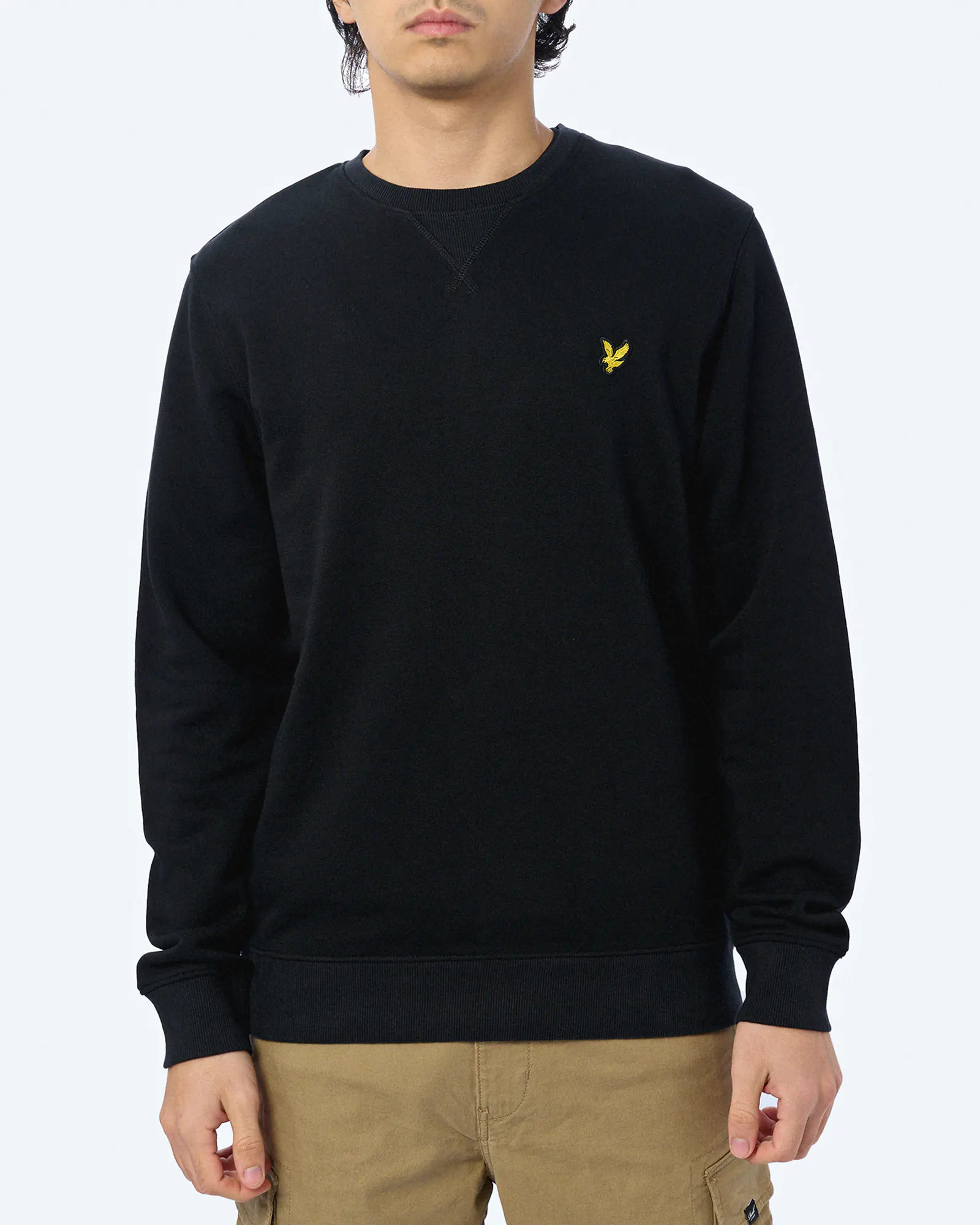 Lyle & Scott Crew Neck Sweatshirt Jet Black Lyle & Scott Crew Neck Sweatshirt Jet Black