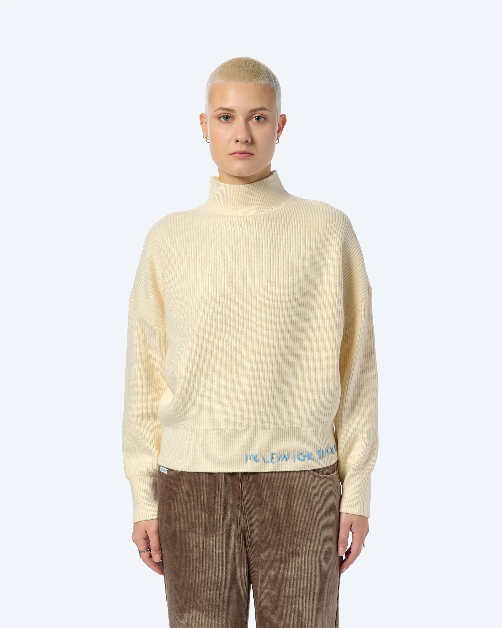 Kleinigkeit Knitlers Mom Sweatshirt Offwhite