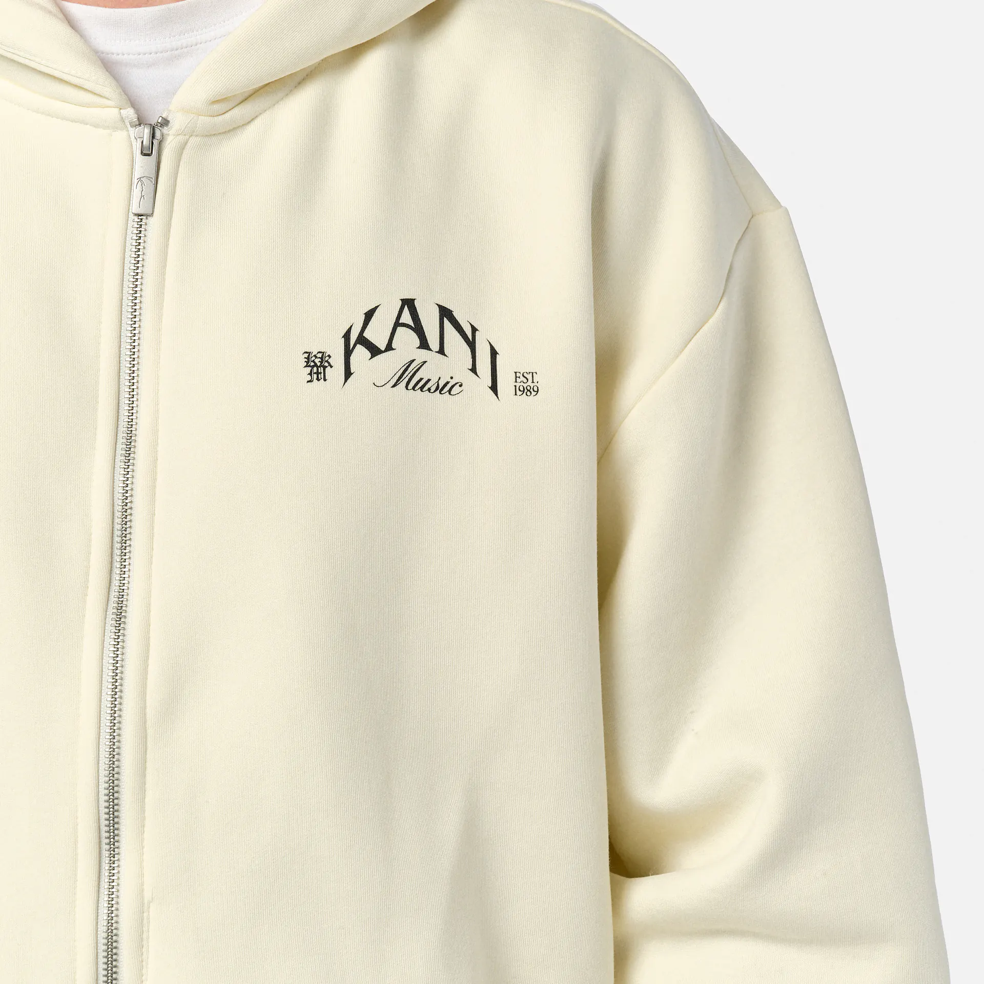 Karl Kani Kani Palm Zip Hoodie White