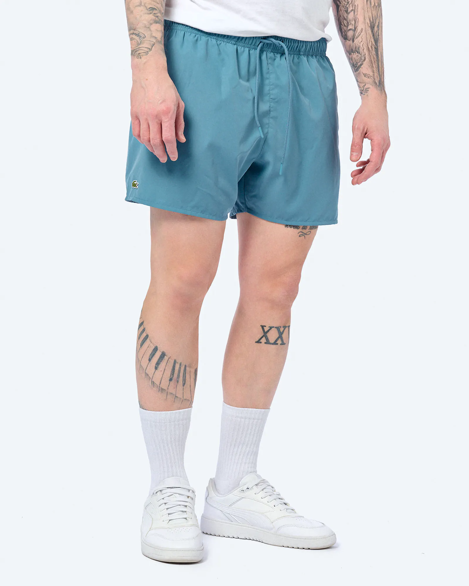 Lacoste Swim Shorts Limestone/Green Lacoste Swim Shorts Limestone/Green