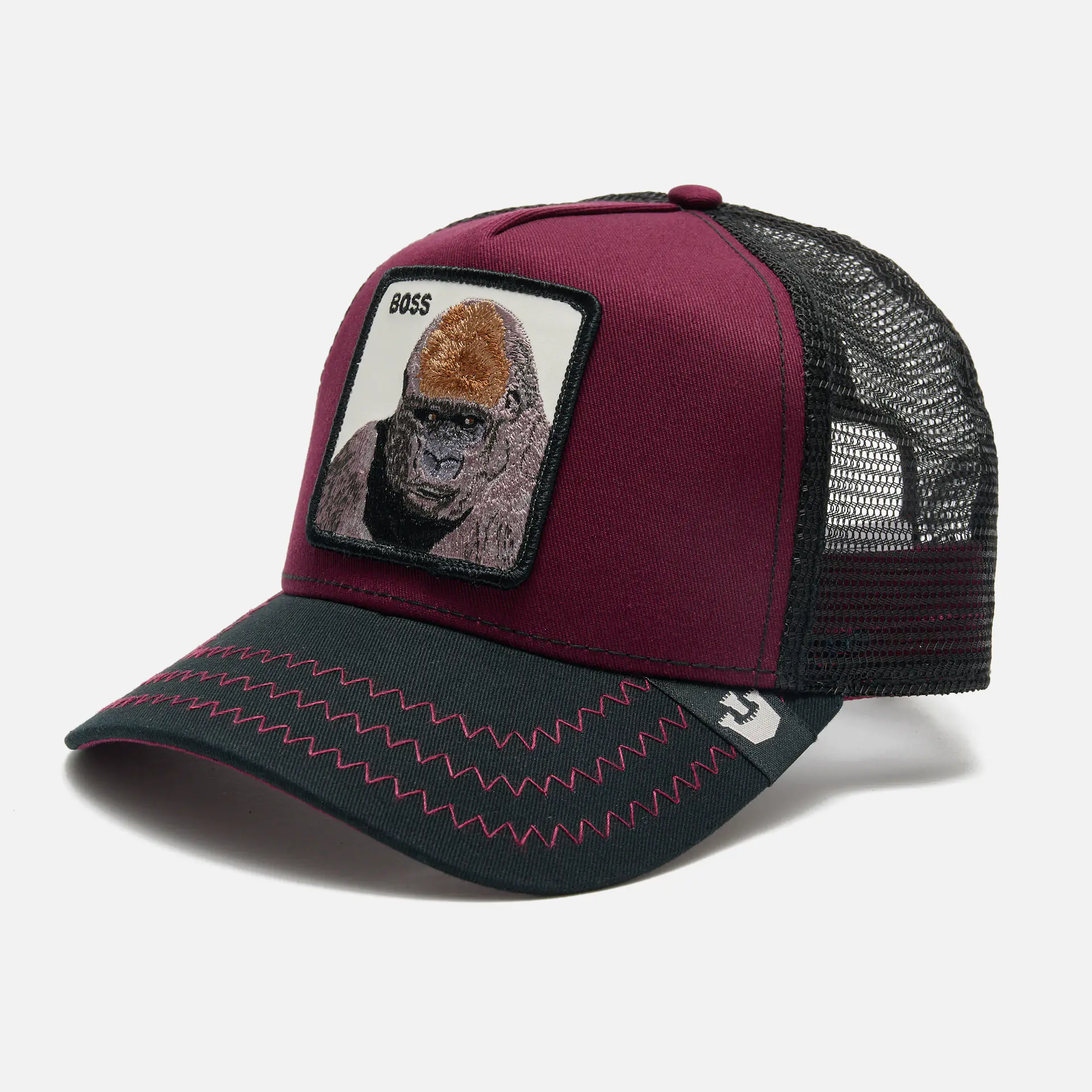 Goorin Bros The Boss Trucker Cap Wine