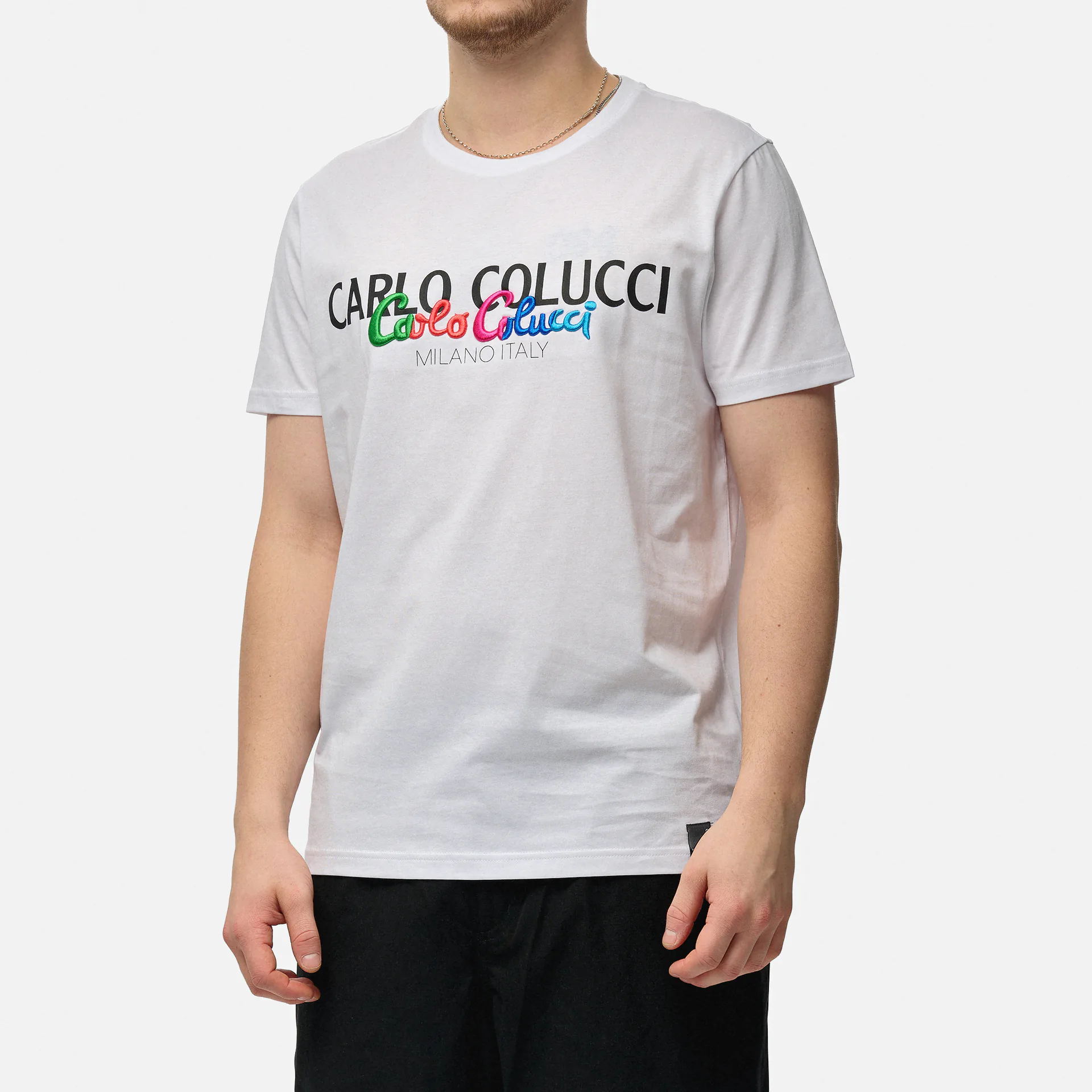 Carlo Colucci Rainbow T-Shirt White
