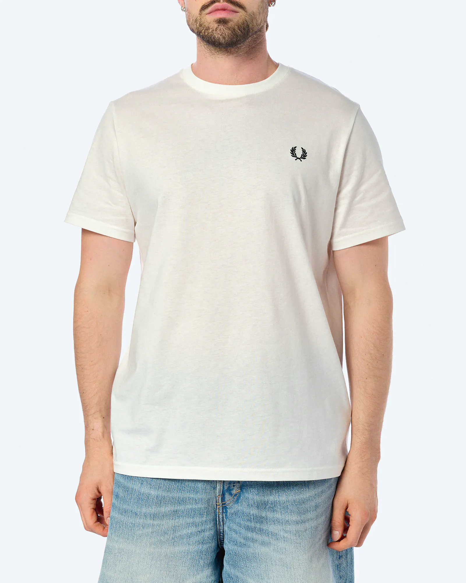 Fred Perry Bold Branding T-Shirt Snow White