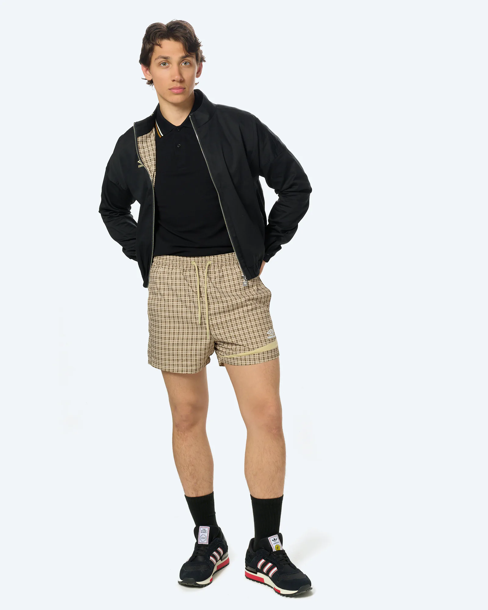 Umbro Woven Football Short Dust Check/Dust