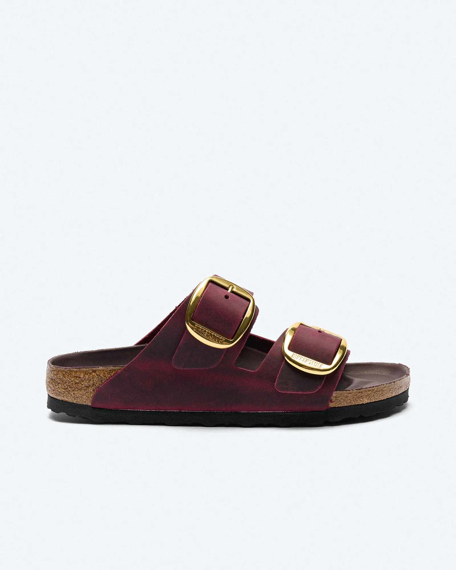 Birkenstock Arizona Big Buckle Oiled Leather Sandals Zinfandel