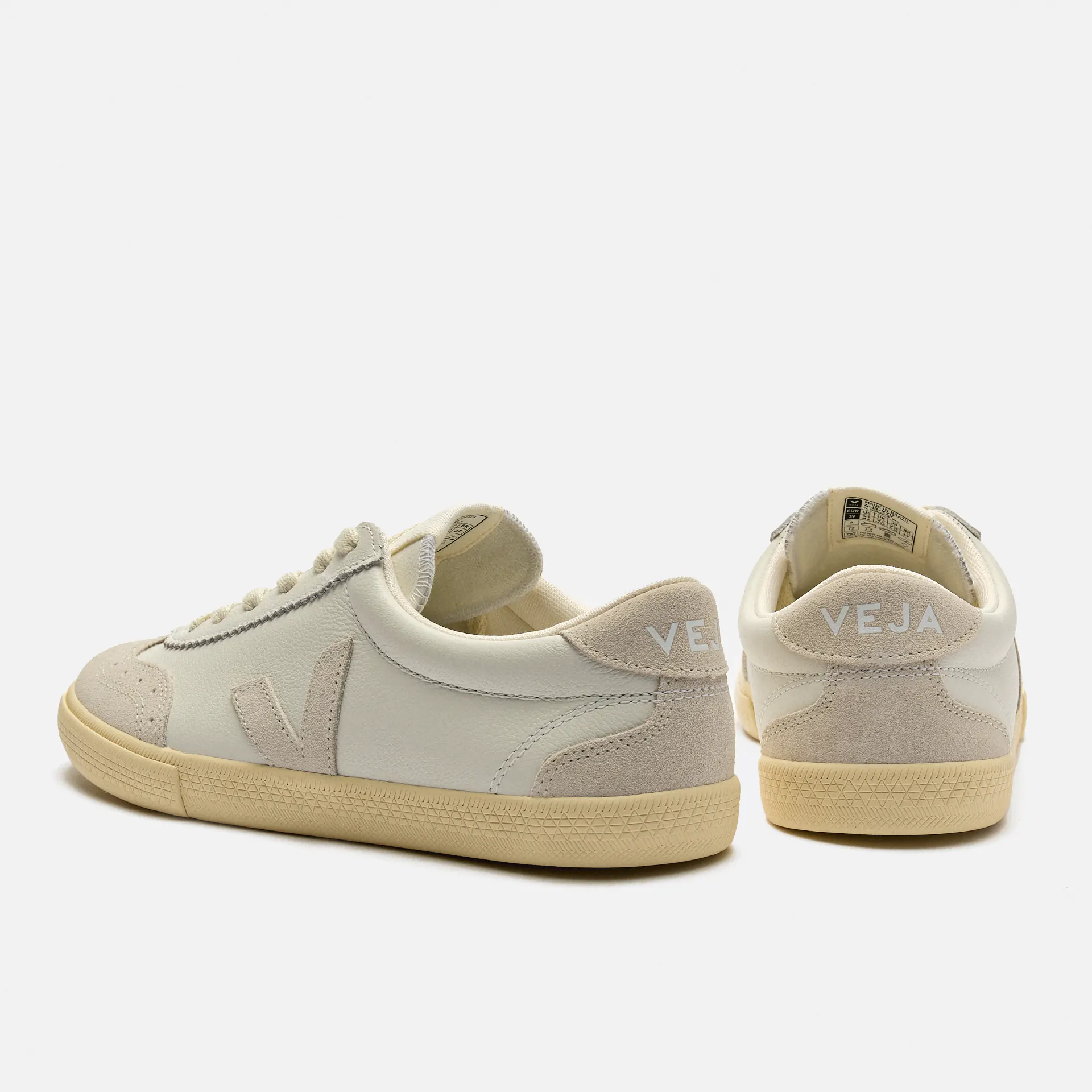 Veja Volley O.T. Woman Leather Sneaker White Natural