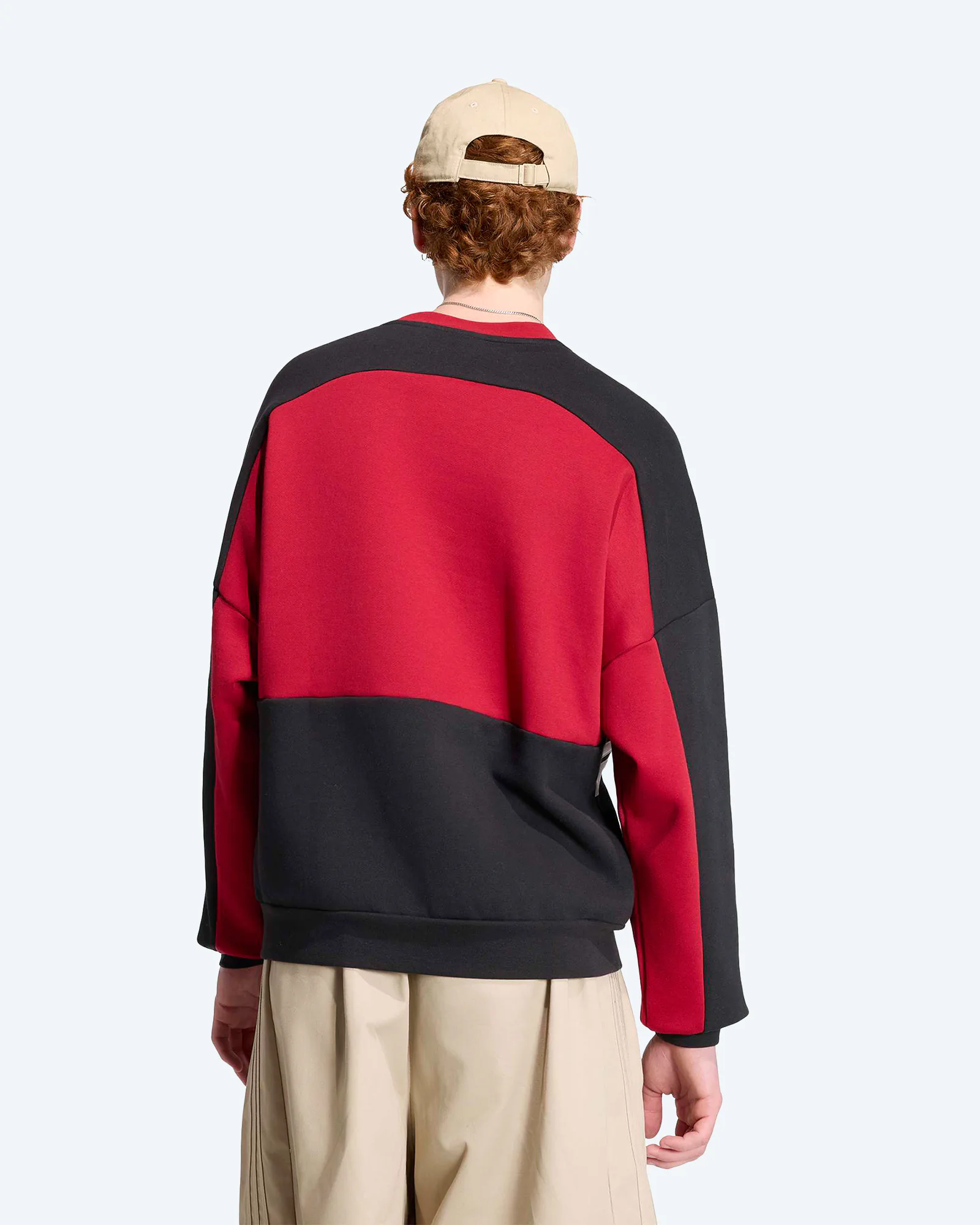 Cutline Crewneck Sweatshirt Black/Team Red