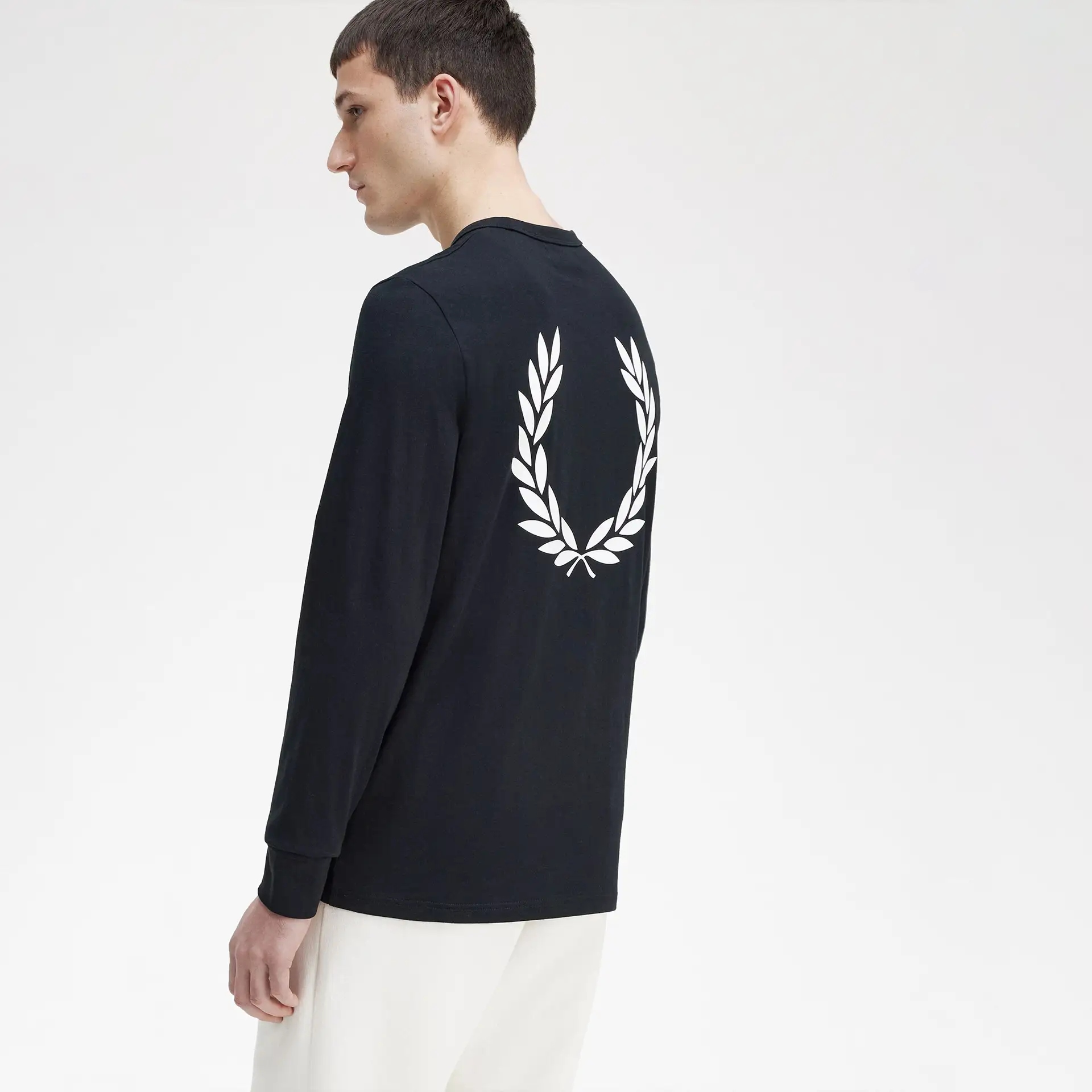 Fred Perry Graphic Branding Longsleeve Black